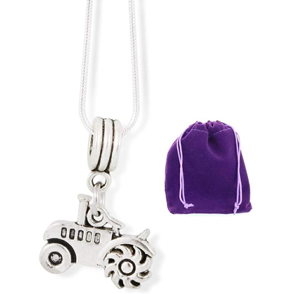 Tractor Farm and Farming for a Farmer Necklace